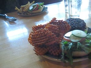 Black Bean Burger at Sunspot in Knoxville
