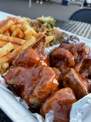 Cauliwings with sweet mambo & spicy mambo sauce  at Hot Sauce and Pepper in Mesa