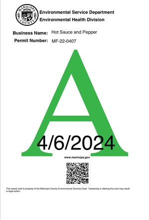  at Hot Sauce and Pepper in Mesa