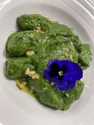 Gnocchi di spinaci  at La Rotonda in Tirano
