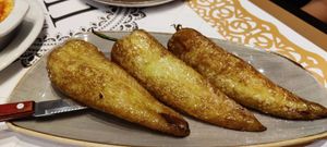 Fried peppers at Balsamico in Ioannina