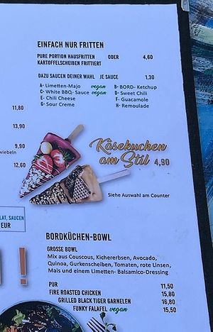 Vegan options  at Taparazzi Restaurant Prerow in Prerow