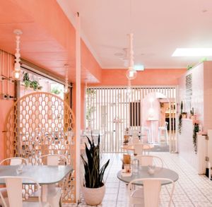 Indoor seating  at Hail Mary in Burleigh Heads