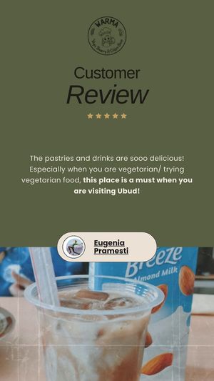 Customer Review at WARMA - Vegie Bakery & Coffee Shop in Ubud
