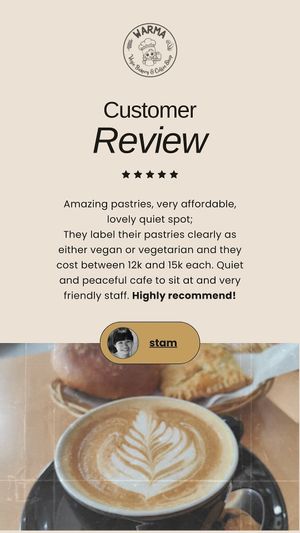 Customer Review at WARMA - Vegie Bakery & Coffee Shop in Ubud