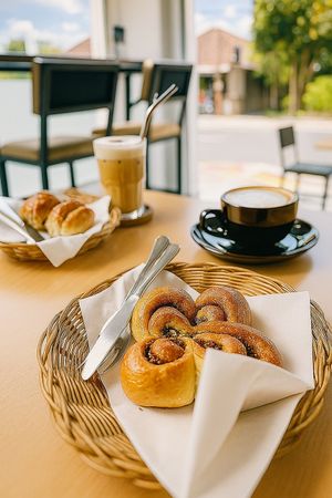 Vegetarian Peanut Cinamon - sweet bread, eggless, no meat. Warma Vegie Bakery and Coffee Shop Ubud Bali  at WARMA - Vegie Bakery & Coffee Shop in Ubud