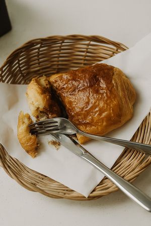 Vegetarian Chocolate Croissant - eggless. Warma Vegie Bakery and Coffee Shop Ubud Bali  at WARMA - Vegie Bakery & Coffee Shop in Ubud