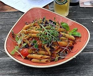 vegan Strandnudeln at Weisse Düne in Norderney