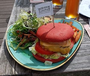 vegan Inselburger at Weisse Düne in Norderney