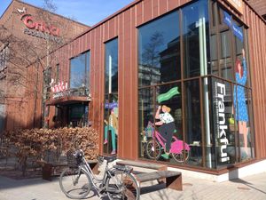 The restaurant outside at Vårt Kök in Malmo