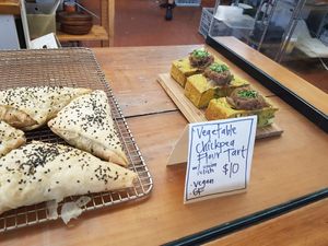 Treat counter at Momo Wholefood in Newcastle