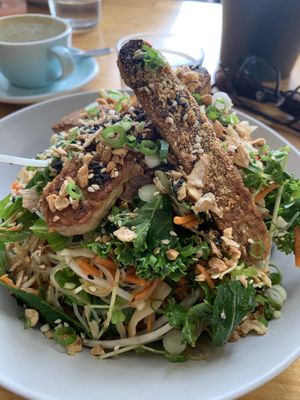 Glad noodle salad. I didn’t enjoy it much  at Momo Wholefood in Newcastle