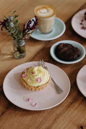 Vegan sweets baked in house   at Momo Wholefood in Newcastle