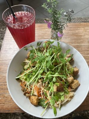 Noodle salad   at Momo Wholefood in Newcastle