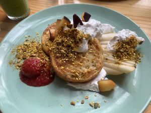 The crumpets…believe the reviews! My Omni fam liked  at Momo Wholefood in Newcastle