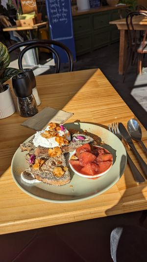 French toast at Momo Wholefood in Newcastle