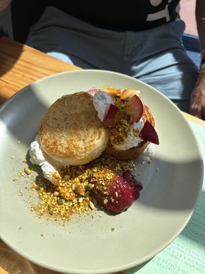 Crumpets   at Momo Wholefood in Newcastle