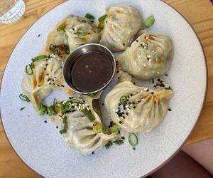 Veggie Momos (dumplings)   at Momo Wholefood in Newcastle