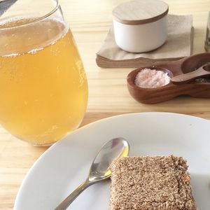 Kombucha on tap.  at Momo Wholefood in Newcastle