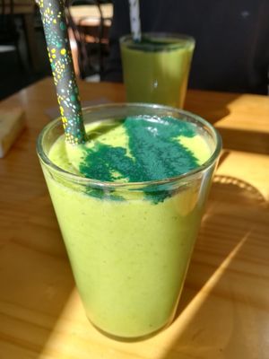 Greenie smothie at Momo Wholefood in Newcastle