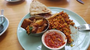 Tofu scramble. at Momo Wholefood in Newcastle