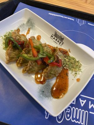 Vegan Dumplings  at Time Out Market in Lisbon