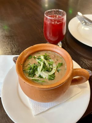   at Khinkali House in Tbilisi