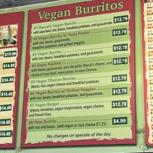 updated menu prices (6/22/25)  at Super Cucas in Santa Barbara