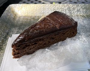 Black spiced cake, so good   at Natural Blend in Brooklyn