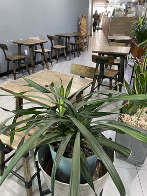 Indoor seating (with bathroom available!)  at Natural Blend in Brooklyn