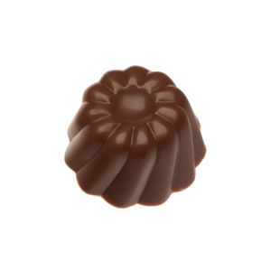 Hazelnut cream and vegan 'milk' chocolate. Discover our latest innovation. This praline is made of vegan 'milk' chocolate. Can you taste the difference? at Valentino Chocolatier in Dilbeek