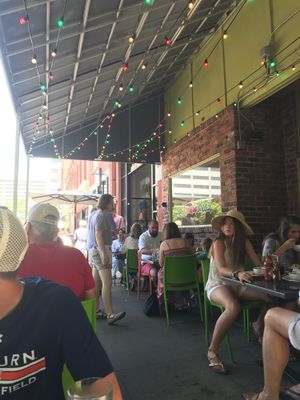 Outside seating at The Tomato Head - downtown in Knoxville