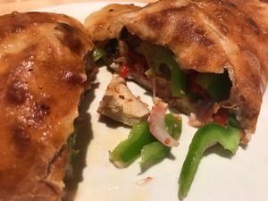 Vegan calzone at The Tomato Head - downtown in Knoxville