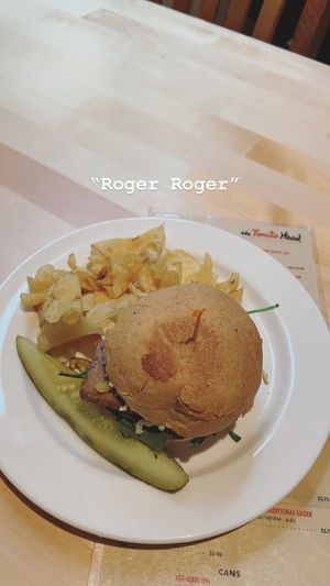 “Roger Roger” with Vegan Cheese was delicious!  at The Tomato Head - downtown in Knoxville