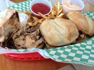 Shake the Steak Sliders (special) at Green New American Vegetarian in Phoenix