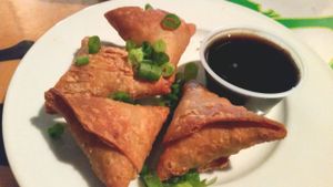 Samosas at Green New American Vegetarian in Phoenix