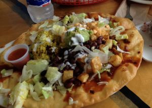 brunch: Flying Saucer Full of Secrets & the spicy wing plate at Green New American Vegetarian in Phoenix