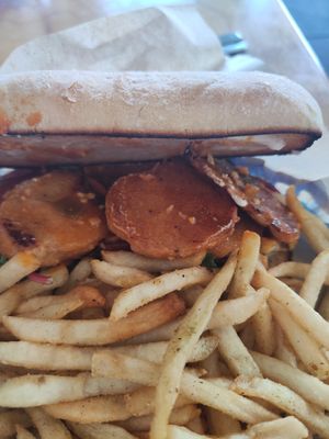 Spicy sauce at Green New American Vegetarian in Phoenix