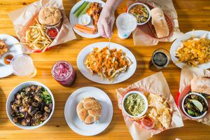 1 of everything, please at Green New American Vegetarian in Phoenix