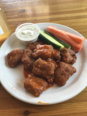 Buffalo bites  at Green New American Vegetarian in Phoenix