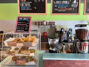 Yummy plant-based bakery at Amplify Cafe in Port Washington