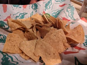 fresh chips at Gabriel's in Santa Fe