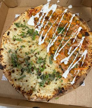Half white, half Buffalo   at Plant Pizza in Cooper City