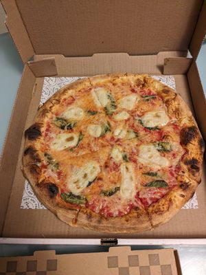 Margarita Pizza at Plant Pizza in Cooper City