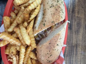 Sausage pepper panini   at Plant Pizza in Cooper City