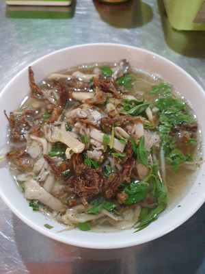 The best pho I ever had:) at Quán Phở Chay anh Hải in Hanoi