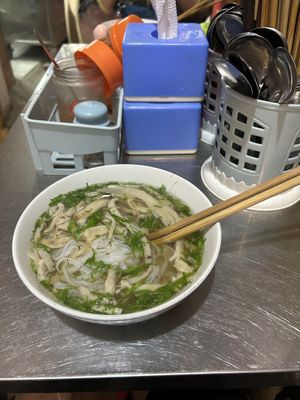 Breakfast pho  at Quán Phở Chay anh Hải in Hanoi
