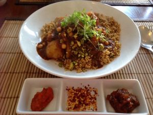 The Bean Inn - Moroccan Vegetable and Chick Pea Chermoula Casserole (EXCELLENT)
   at The Bean Inn in St Ives