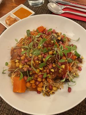 Delicious chickpea tagine   at The Bean Inn in St Ives