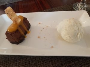 Chocolate mud pie at The Bean Inn in St Ives